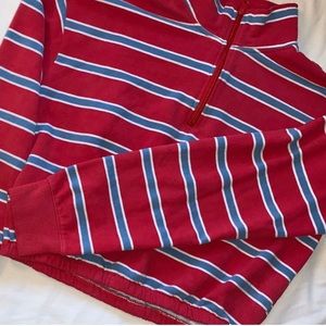 l.a. hearts quarter zip cropped sweater